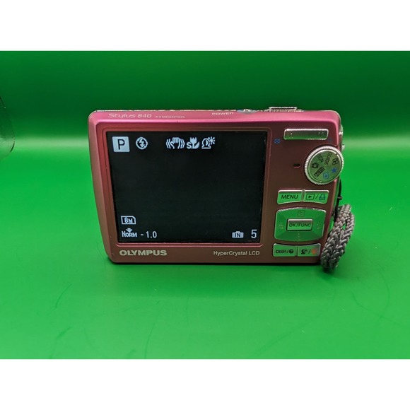 COPY - Olympus STYLUS 840 Pink Digital Zoom Camera 8 Megapixel For Parts - Picture 3 of 8